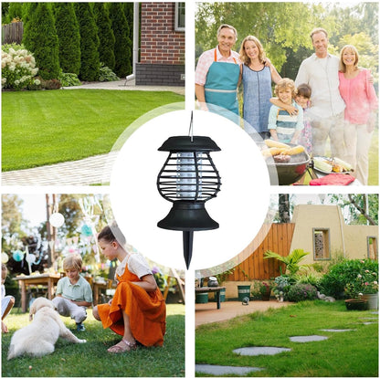 Lámpara Solar Repelente de Insectos con Luz Led - Eficaz Control de Mosquitos para el Jardín