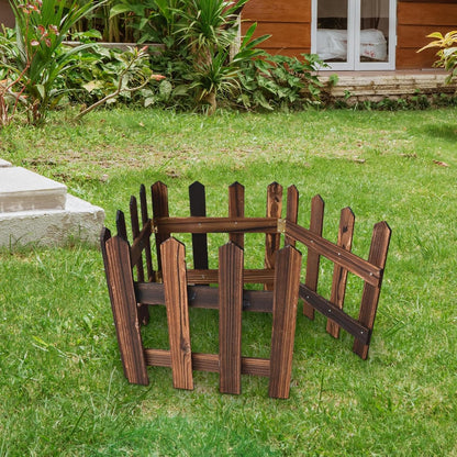 Valla Decorativa de Jardín de Madera para Parterres y Zonas Al Aire Libre