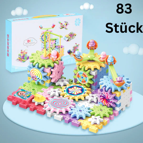 Bloques de construcción de engranajes mecánicos para niños | Juguete eléctrico STEM para juego creativo y diversión de educación temprana