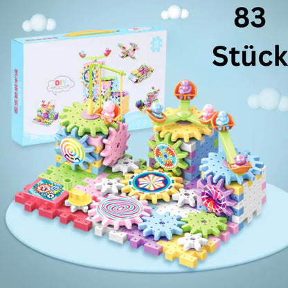 Bloques de construcción de engranajes mecánicos para niños | Juguete eléctrico STEM para juego creativo y diversión de educación temprana