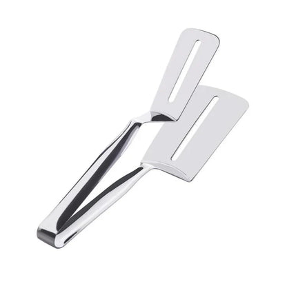Volteador De Acero Inoxidable De Doble Cara Con Mango Antideslizante - Ideal Para Asar Y Asar A La Parrilla