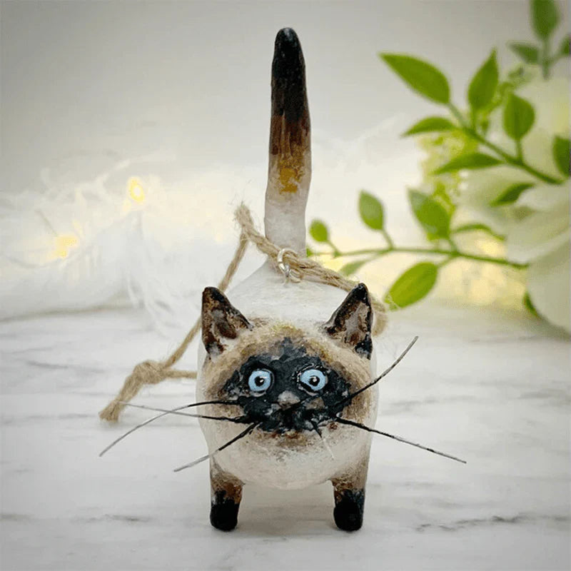 Hecho a Mano , Único Adorno Navideño de Gato