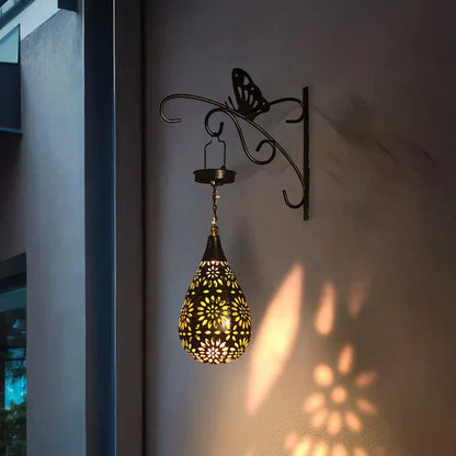 Lámpara De Jardín Con Diseño Floral , Alimentada Por Energía Solar Y Resistente A La Intemperie , Para Una Iluminación Exterior Con Estilo