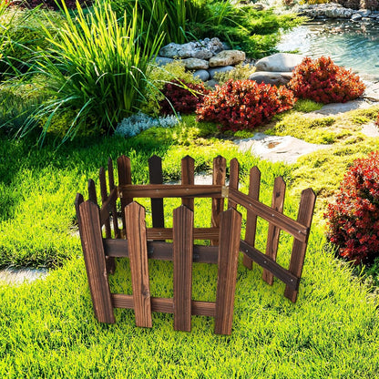 Valla Decorativa de Jardín de Madera para Parterres y Zonas Al Aire Libre