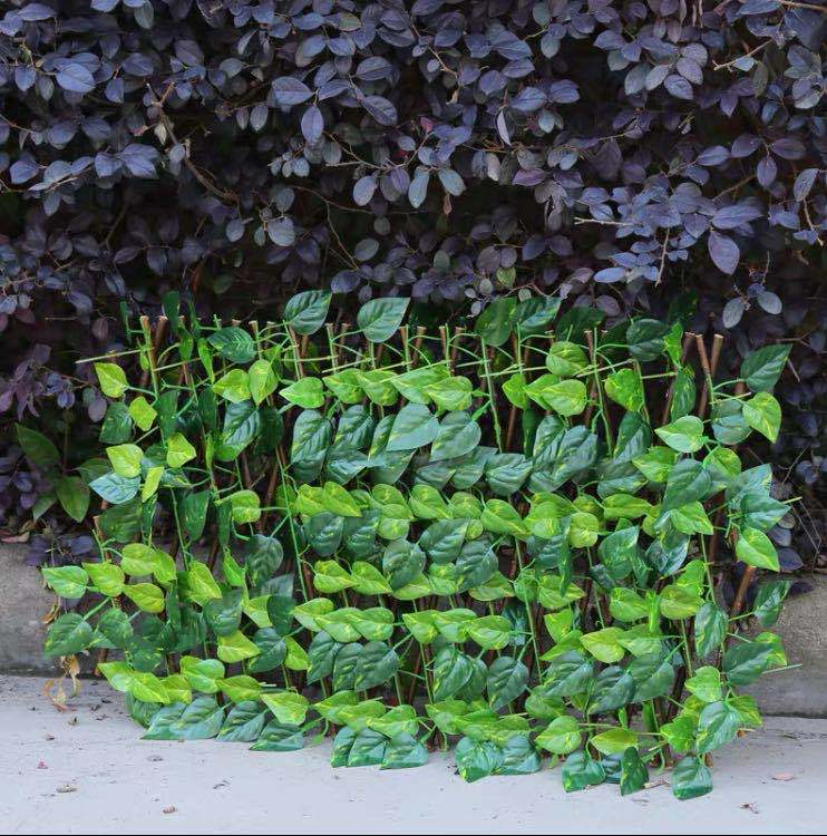 Valla Artificial de Jardín con Hiedra - Pantalla de Privacidad Flexible para Balcones y Patios