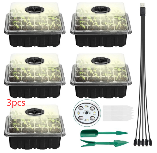 Set De Cultivo Con Luz - Set Completo Para El Cultivo Exitoso De Plantas Set De Cultivo Con Luz