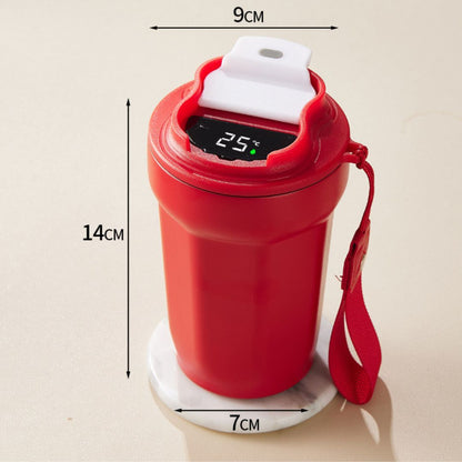 Taza de Café de Acero Inoxidable con Indicador Led de Temperatura 450 Ml