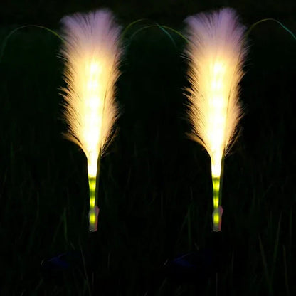 Iluminación Decorativa De Ratán Para Jardín - Lámpara Solar Con Diseño De Césped Para Uso En Exteriores