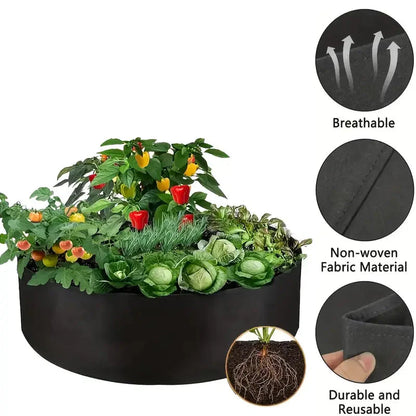 Bolsa Redonda Para El Crecimiento De Las Plantas - Contenedor De Jardín Para Facilitar El Crecimiento De Las Plantas Bolsa Redonda Para El Crecimiento De Las Plantas