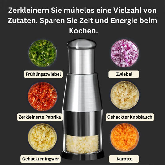 Multifuncional Picador De Ajos Y Verduras - Picador De Acero Inoxidable Para Un Corte Rápido Multifuncional