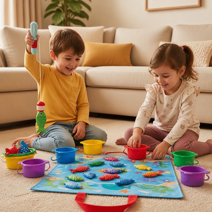 Juguete Infantil Montessori De Estanque De Peces De Peluche