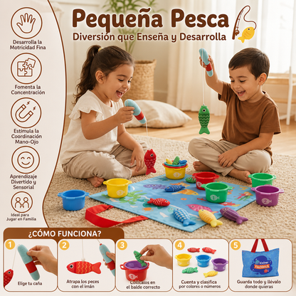 Juguete Infantil Montessori De Estanque De Peces De Peluche