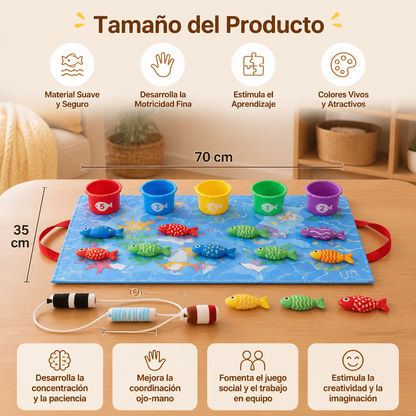 Juguete Infantil Montessori De Estanque De Peces De Peluche