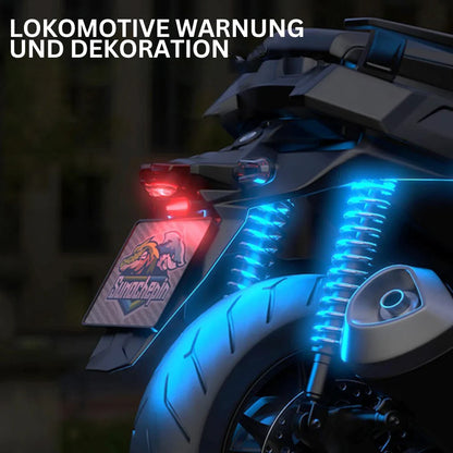 Luz Trasera Led Inalámbrica Para Moto - Mando A Distancia Recargable Para Luz De Freno Y Advertencia