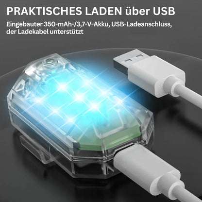 Luz Trasera Led Inalámbrica Para Moto - Mando A Distancia Recargable Para Luz De Freno Y Advertencia