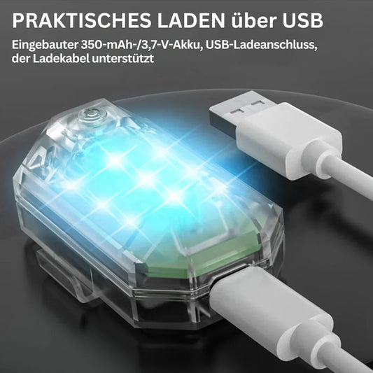Luz Trasera Led Inalámbrica Para Moto - Mando A Distancia Recargable Para Luz De Freno Y Advertencia