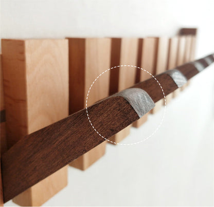 Moldura de Gancho de Piano de Madera