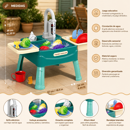 Water Wonder – Cocina de Juguete con Grifo Mágico de Agua