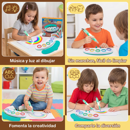 Bolígrafo mágico luminoso para niños – Dibujo creativo con luz y música