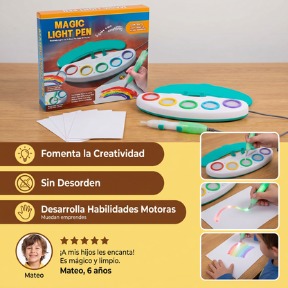 Bolígrafo mágico luminoso para niños – Dibujo creativo con luz y música