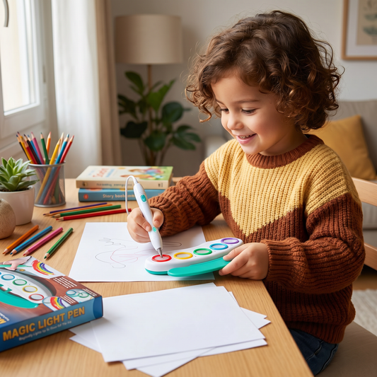 Bolígrafo mágico luminoso para niños – Dibujo creativo con luz y música