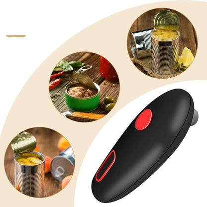 Abrelatas Automático Con Mango Ergonómico Y Funcionamiento Con Un Solo Botón