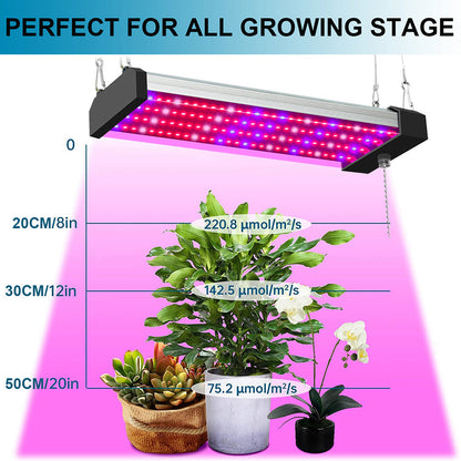 Lámpara Led Para Plantas Con Iluminación De Espectro Completo E Interruptor Pull Para Un Crecimiento Óptimo De Las Plantas