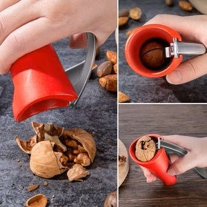 Cascanueces Ergonómico con Mecanismo de Palanca - Robusto Abridor de Nueces y Avellanas Cuentan con un Mecanismo de Palanca para Abrir Nueces y Avellanas
