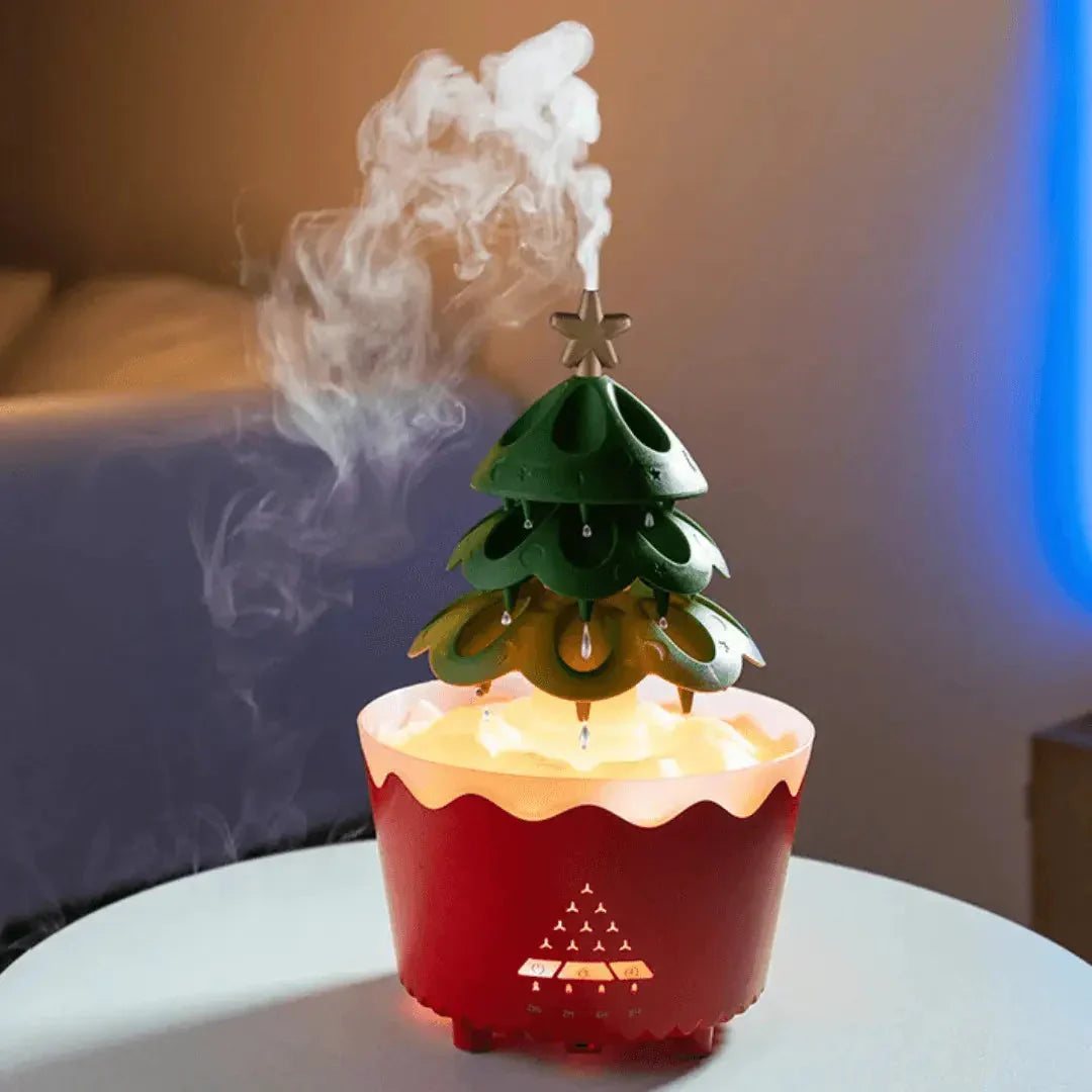 Difusor De Aroma De Árbol De Navidad Con Iluminación Led Para Una Relajación Festiva