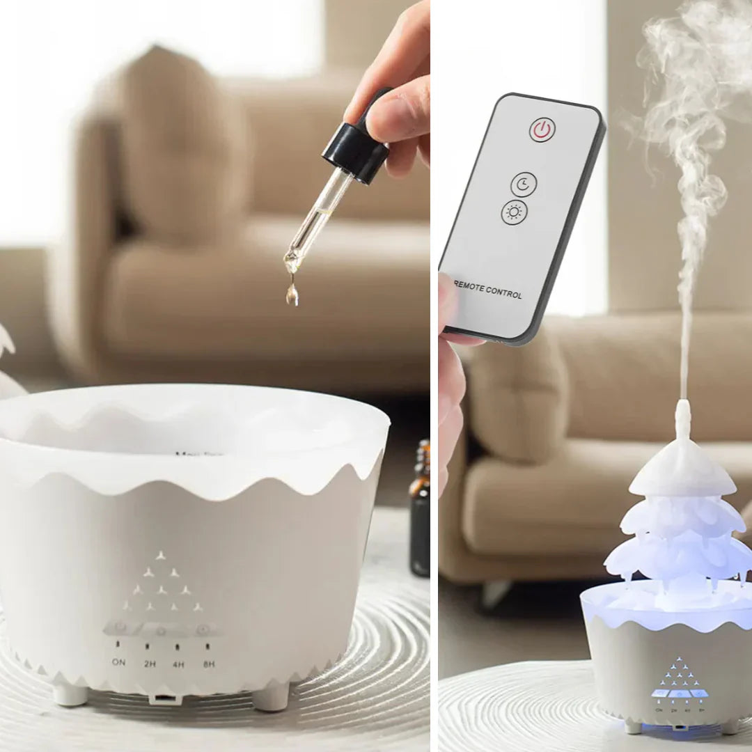 Difusor De Aroma De Árbol De Navidad Con Iluminación Led Para Una Relajación Festiva