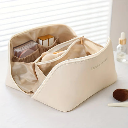 Organizador de Maquillaje de Viaje con Cremallera - Elegante Neceser Elegante Neceser de Maquillaje con Cremallera