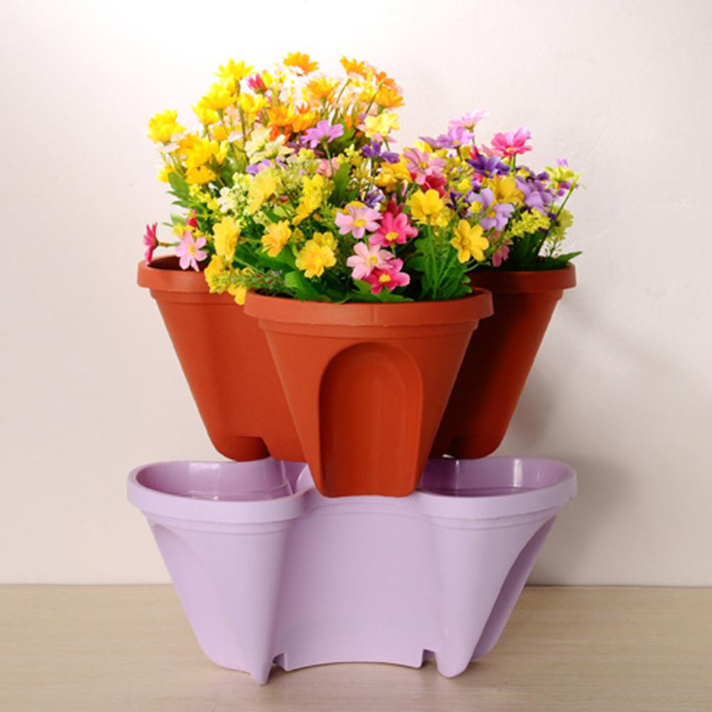 Torre Apilable Para Plantas Aromáticas Y Hortalizas - Jardineras Verticales Para Interior Y Exterior Torre Apilable Para Plantas Aromáticas Y Hortalizas