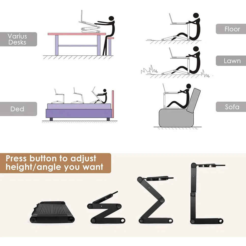 Soporte para Portátil Ajustable 360 °