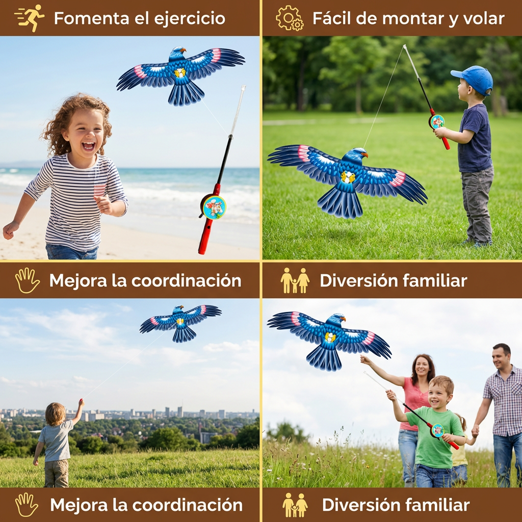 Cometa de Alas Batientes para Niños – Mejora la Coordinación y las Habilidades Motoras