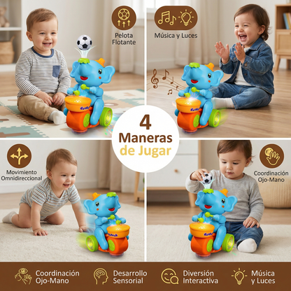 Juguete elefante con pelota voladora