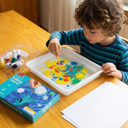Kit de pintura marmoleada para niños ⎜ Set creativo de arte acuático