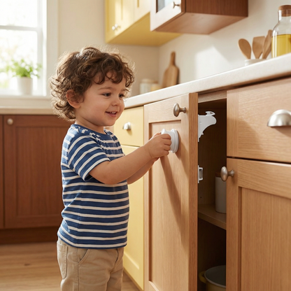 Juego de cierres magnéticos de seguridad infantil para armarios y puertas