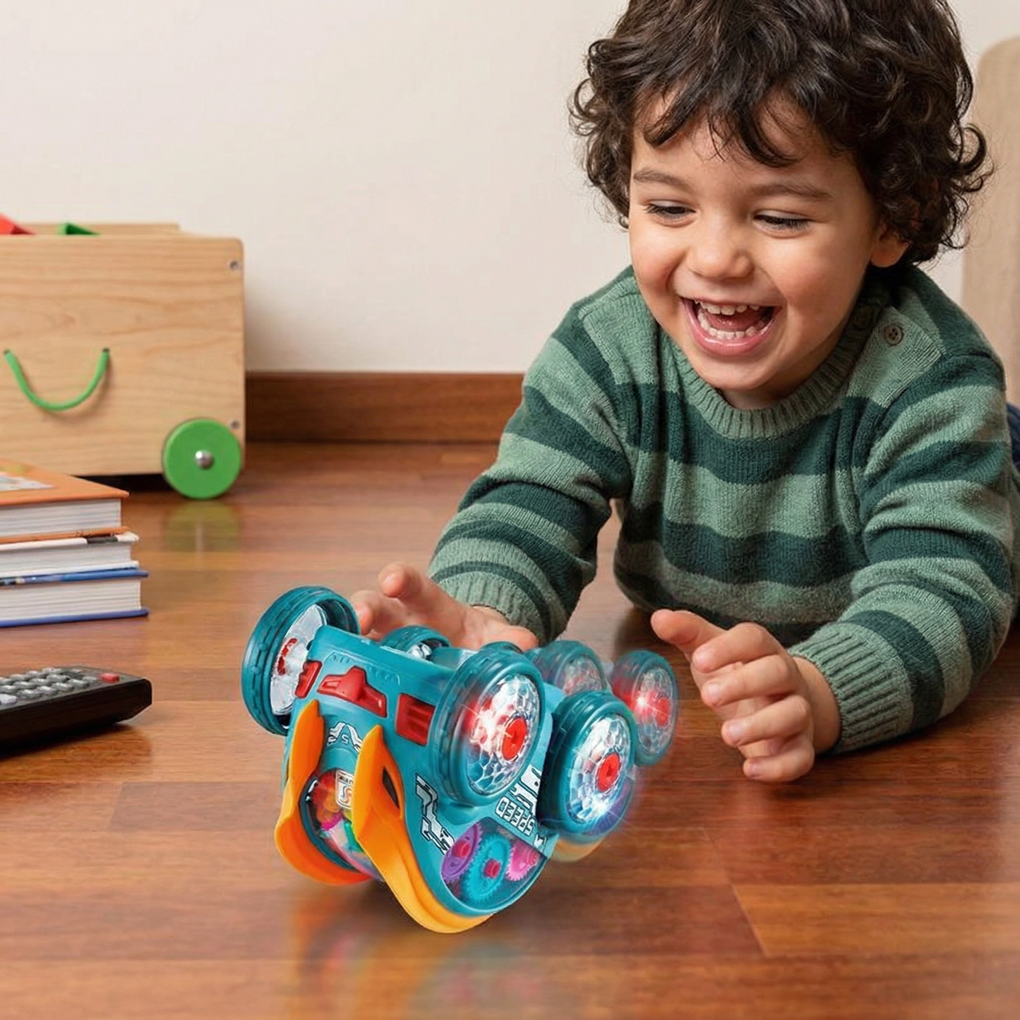 Coche acrobático luminoso