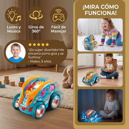 Coche acrobático luminoso