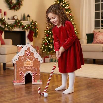 Juguete de golf navideño de jengibre