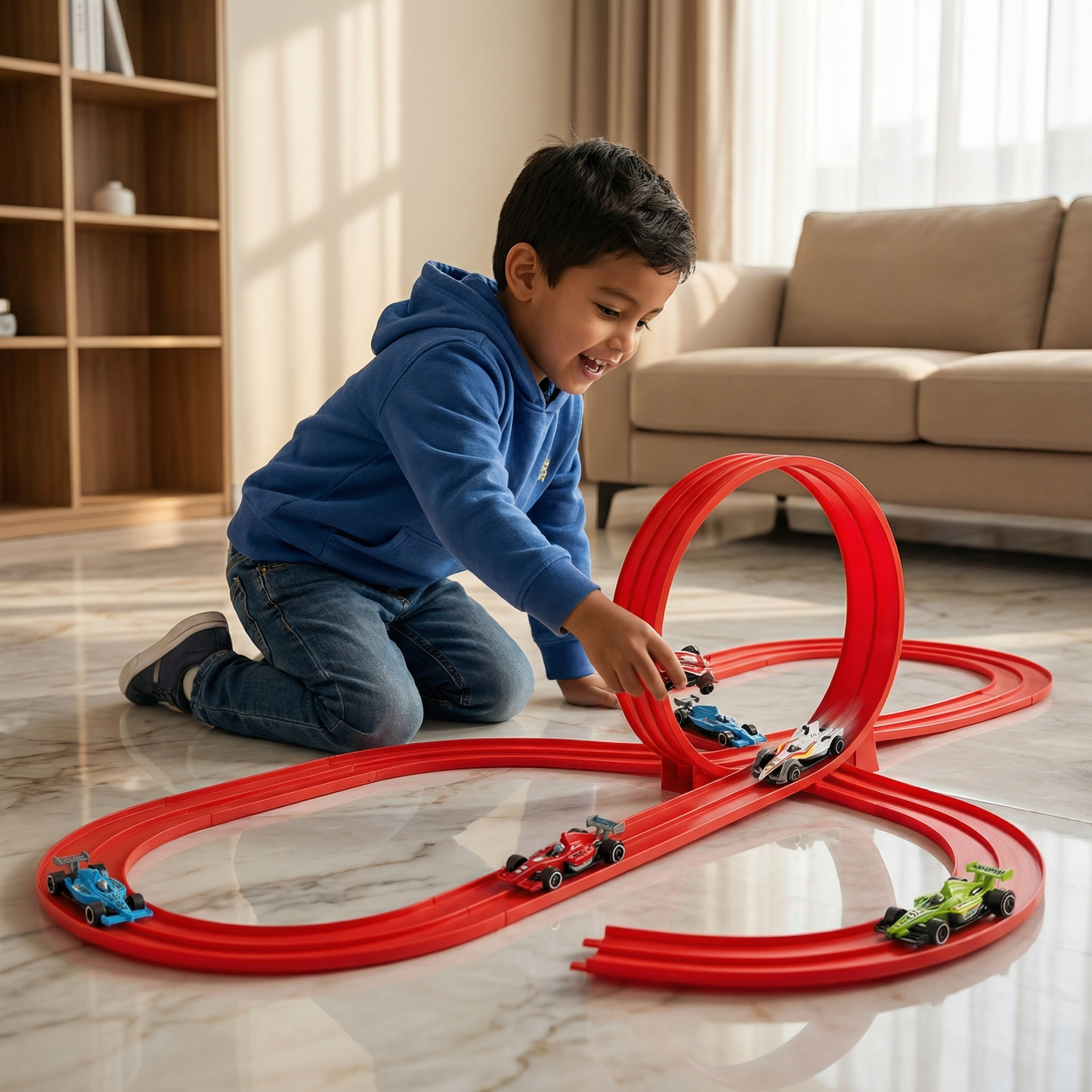 Set de pista de carreras flexible