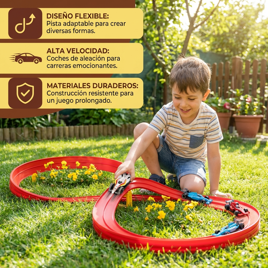 Set de pista de carreras flexible