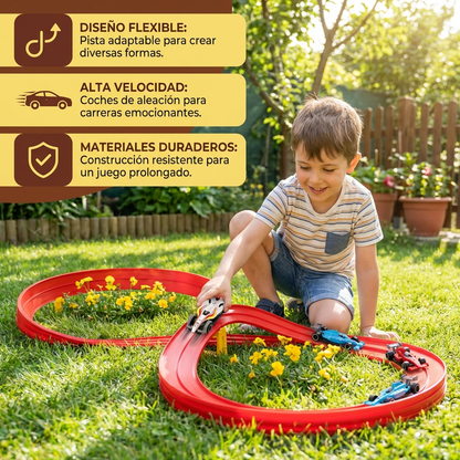 Set de pista de carreras flexible