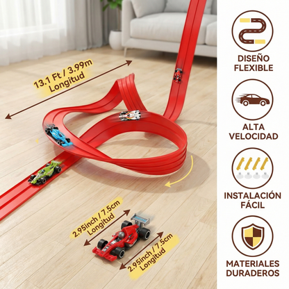 Set de pista de carreras flexible