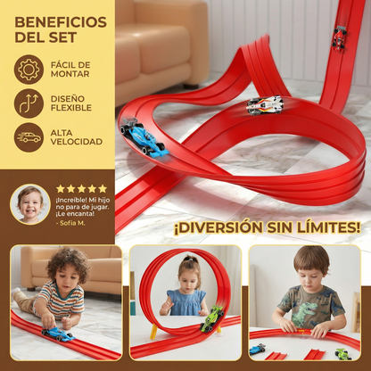 Set de pista de carreras flexible