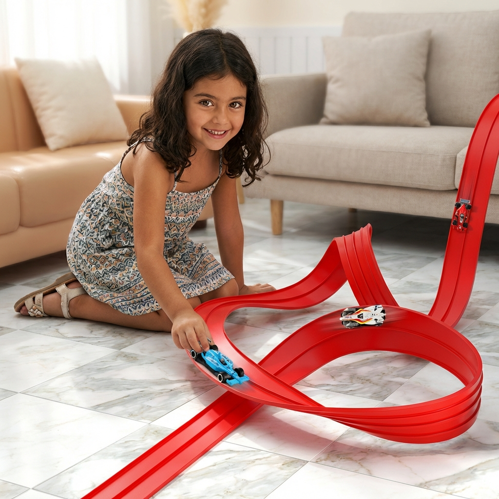 Set de pista de carreras flexible