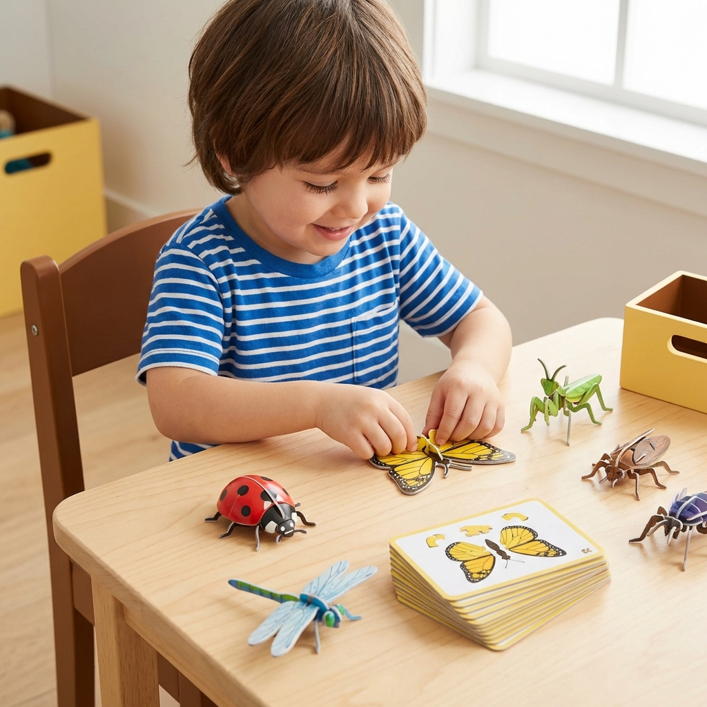 Set de rompecabezas 3D de dibujos animados para niños