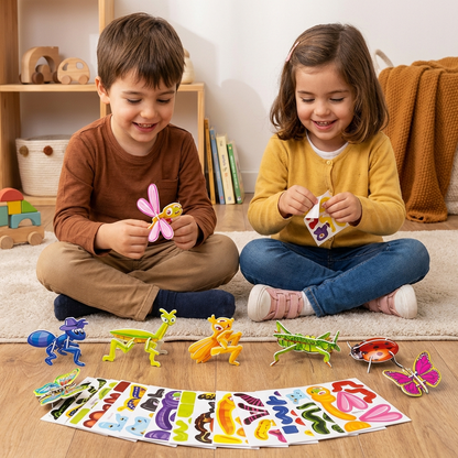 Set de rompecabezas 3D de dibujos animados para niños