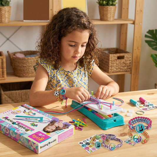 Set creativo para trenzar pulseras