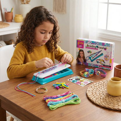 Set creativo para trenzar pulseras